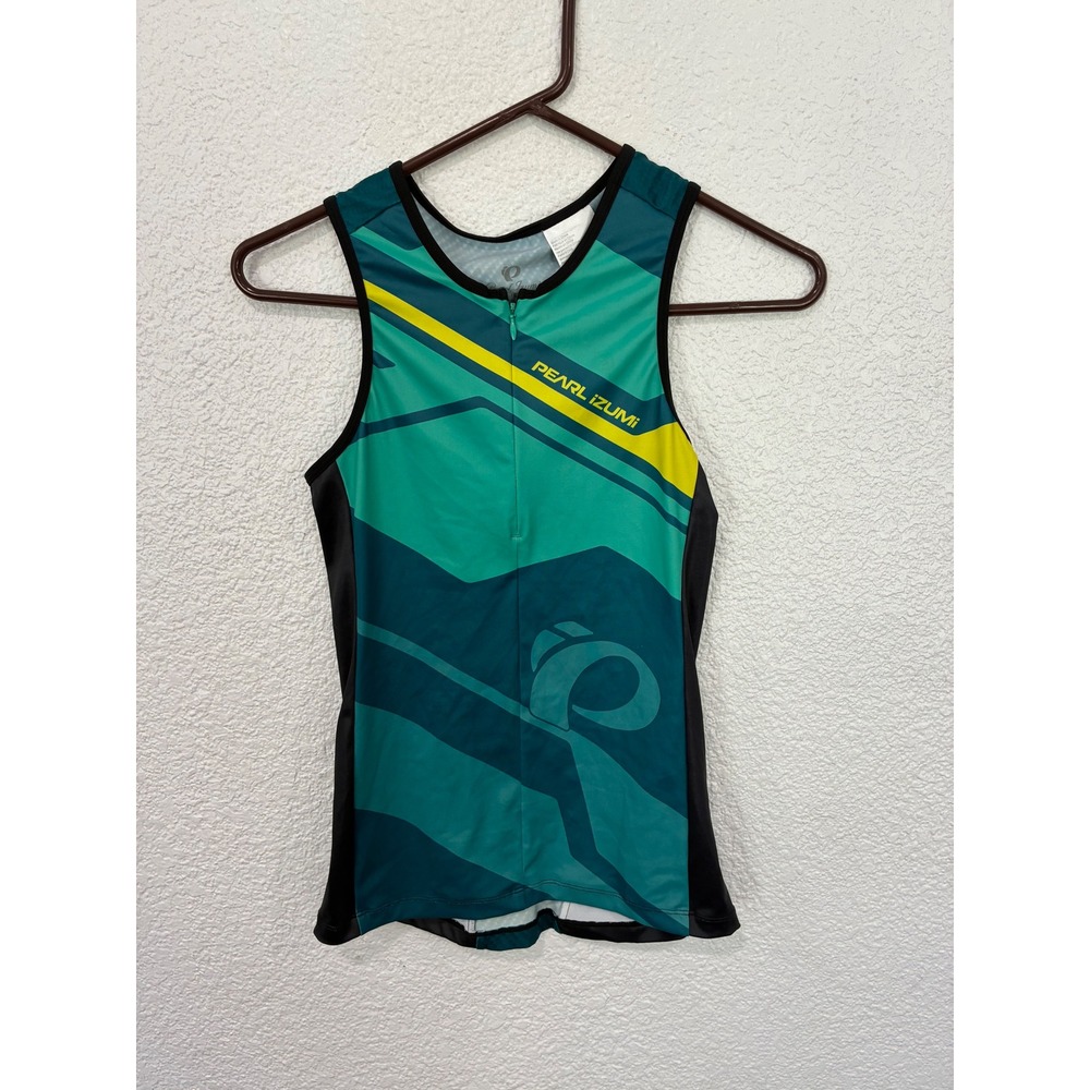 Pearl Izumi Elite Womens Cycling Jersey Sleeveless Teal Green Size M